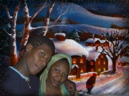 m�me si on ne ce connais pas  on ma demander de faire un montage de vous donc voila et je rajoute a sa  un pome gros bisous a tous les deux et joyeux noel!!!